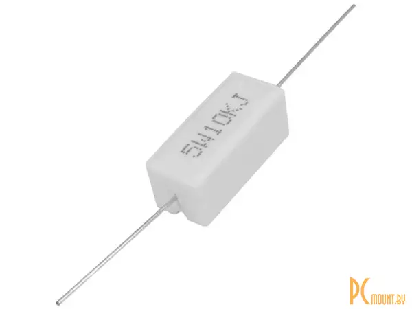RX27-1 10 кОм 5W 5% / SQP5 Резистор постоянный проволочный в керамо-цементном корпусе