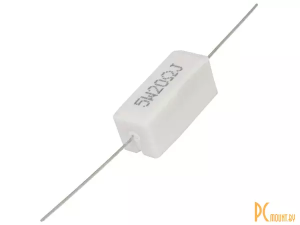 RX27-1 20 Ом 5W 5% / SQP5 Резистор постоянный проволочный в керамо-цементном корпусе