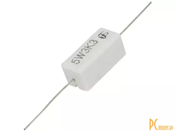 RX27-1 3.3 кОм 5W 5% / SQP5 Резистор постоянный проволочный в керамо-цементном корпусе
