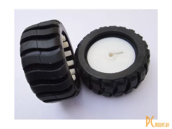 Колесо резиновое 43x19x3мм / rubber wheel, Diameter: 43mm, Thickness: 19mm, Aperture: D type 3mm hole, Material: ABS engineering plastic + imported rubber, DIY, small production tracking car robot accessories model wheel
