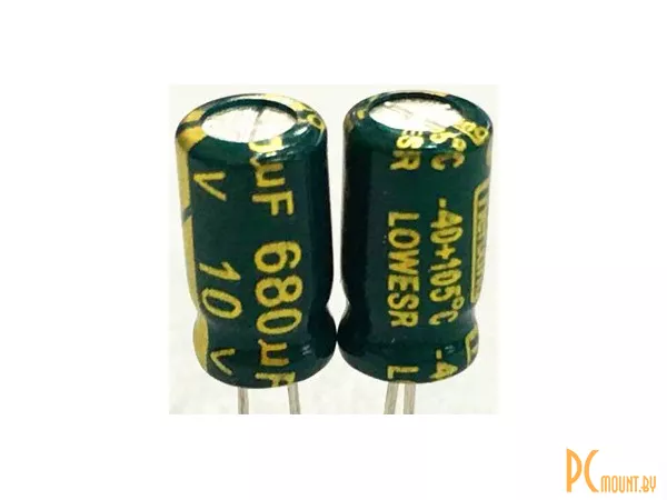 Конденсатор электролитический 680мкФ 10В, Changxin, Low ESR, 6x12, 105°C