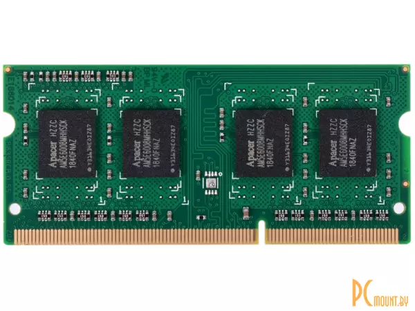 Память для ноутбука SODDR3L, 4GB, PC12800 (1600MHz), Apacer DV.04G2K.HAM AS04GFA60CAQBGJ
